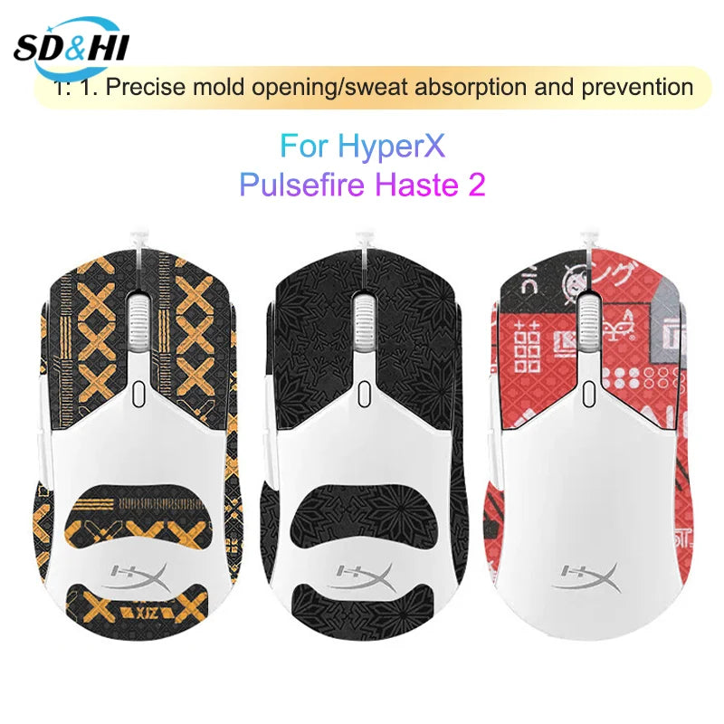 Anti-Slip Gaming Mouse Sticker For HyperX Pulsefire Haste 2 Wired Wireless Mouse PC Computer Desktop Gamer Accessories