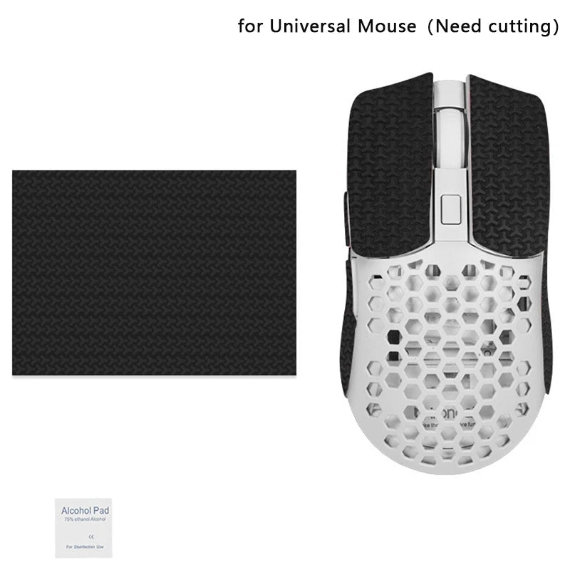 15*11cm DIY Anti-Slip Wireless Gaming Universal Style Mouse Sticker Sweat-Proof Mouse Grip Tape Wear-Resistant PC Desktop Laptop
