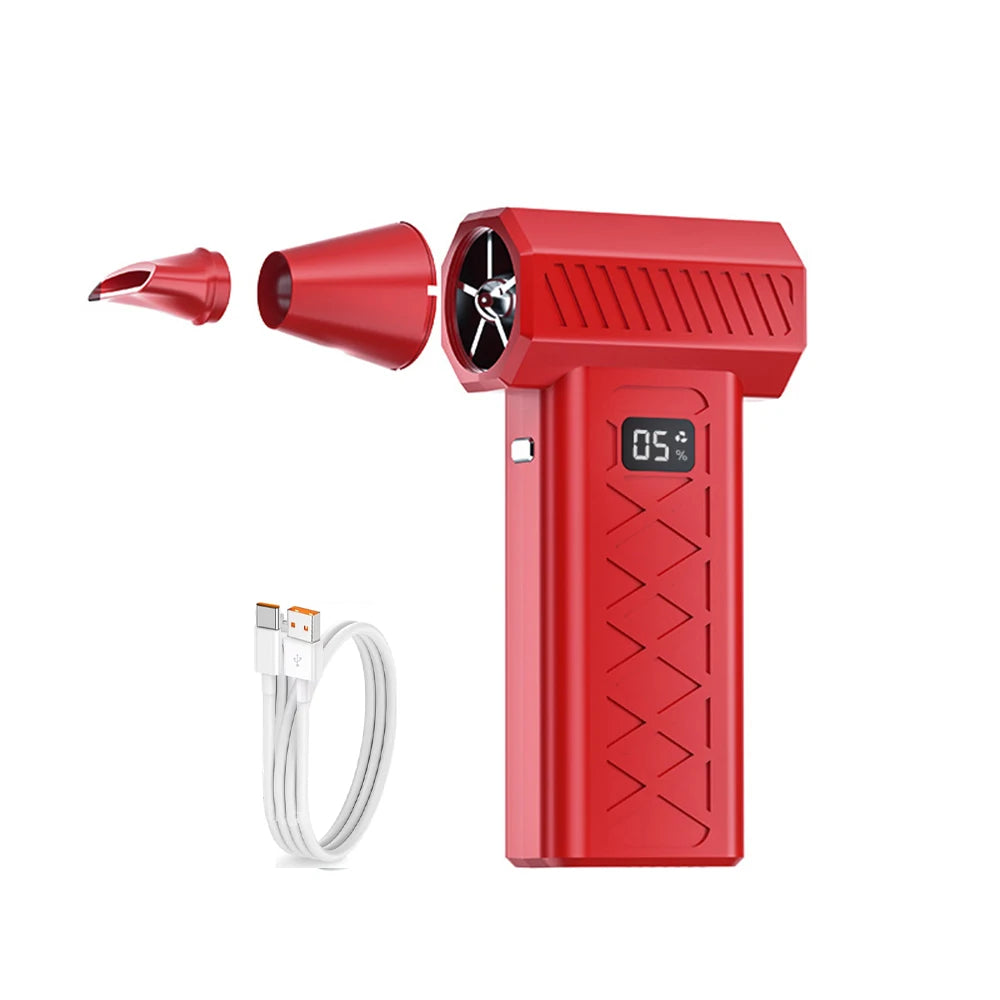 600000 RPM Violent fan 6 Gears adjustable Brushless Electric Air Duster Turbo Jet Fan Cleaning Blower Portable Turbo Jet Fan