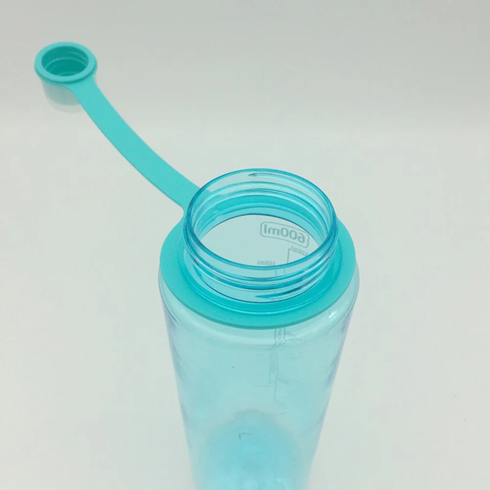 Portable Cup 600ml Cyan PC PP Mist Sipping Leak Proof Large Bottles Outdoor Sports Travel Water Bottle Hydrating