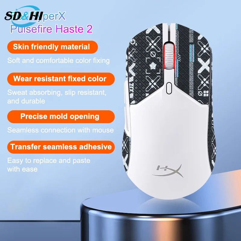 Anti-Slip Gaming Mouse Sticker For HyperX Pulsefire Haste 2 Wired Wireless Mouse PC Computer Desktop Gamer Accessories