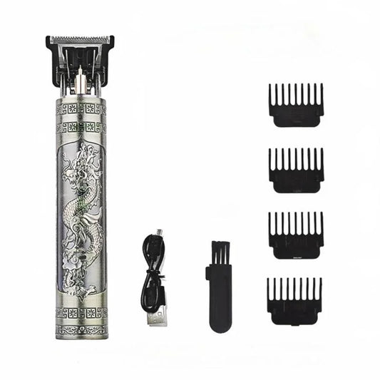 2025 T9 HairClipper Beard Shaving Body Hair Trimmer Clippers Electric Machine Men Haircut Machine 0mm Barber ShaverDragon Carved