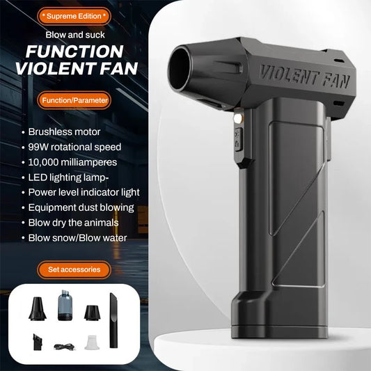Air Blower Super Powerful 990000RPM Compressed Air Duster With LED Lights Air Vacuum Blower Cordless Jet Fan For PC Car Cleaning