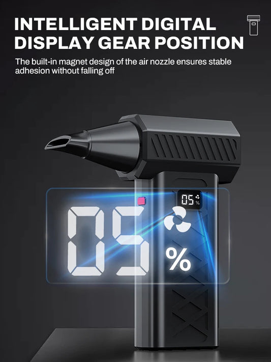 600000 RPM Violent fan 6 Gears adjustable Brushless Electric Air Duster Turbo Jet Fan Cleaning Blower Portable Turbo Jet Fan