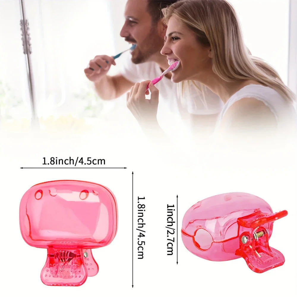 Travel Toothbrush Cover Case Waterproof Protective Cap with Clip Portable Brush Head Protector for Home & Trips