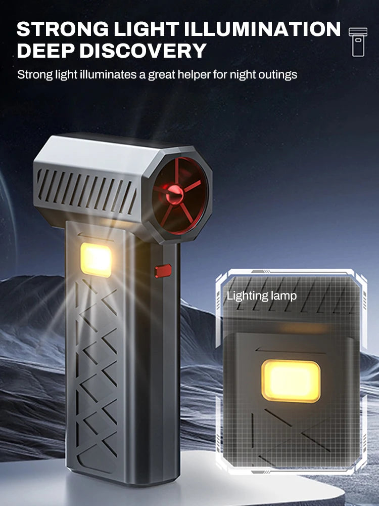 600000 RPM Violent fan 6 Gears adjustable Brushless Electric Air Duster Turbo Jet Fan Cleaning Blower Portable Turbo Jet Fan