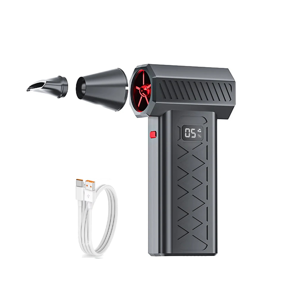600000 RPM Violent fan 6 Gears adjustable Brushless Electric Air Duster Turbo Jet Fan Cleaning Blower Portable Turbo Jet Fan