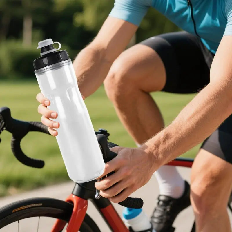 Travel Water Bottle 720ml Large Sports Water Bottle Heat-Resistant Leakproof Design Portable Hydration Supplies For Cycling